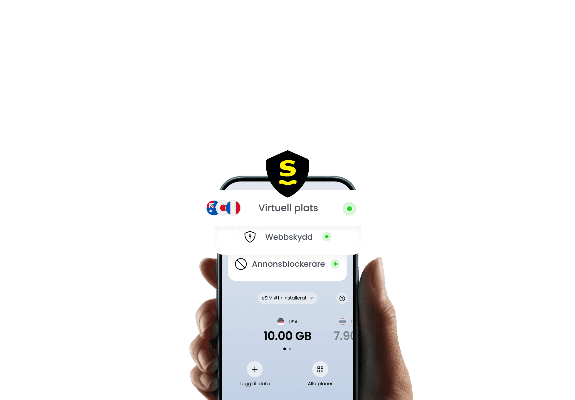 Upplev säkrare surf med Sailys säkerhetsfunktioner.
