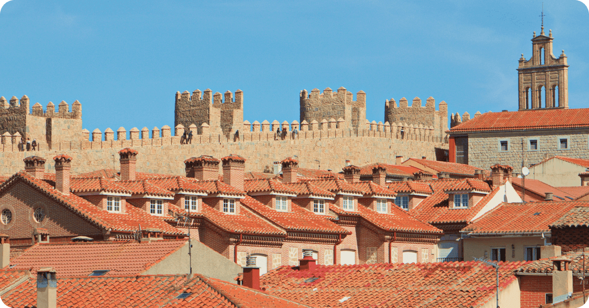 Ávila, Spain — a day trip you can take from Madrid.
