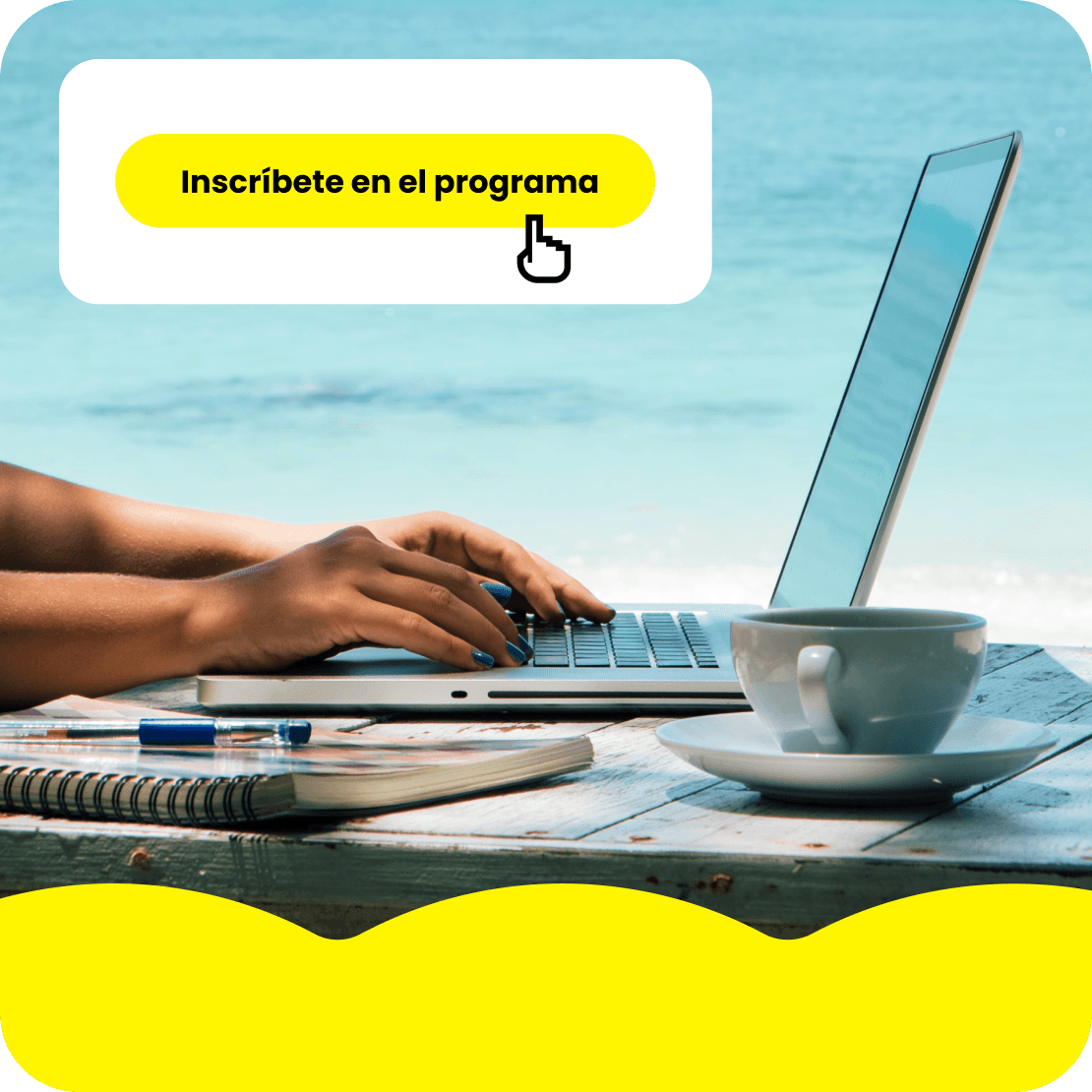 Una persona usando un portátil