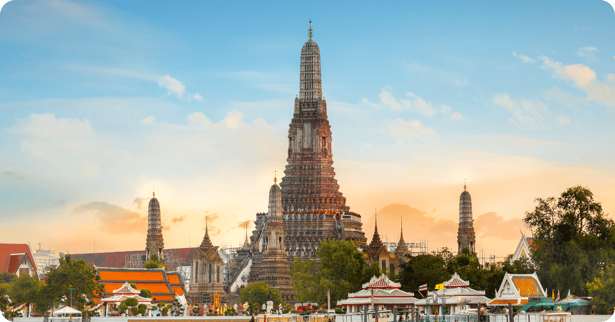 Wat Arun temple in Bangkok, Thailand.