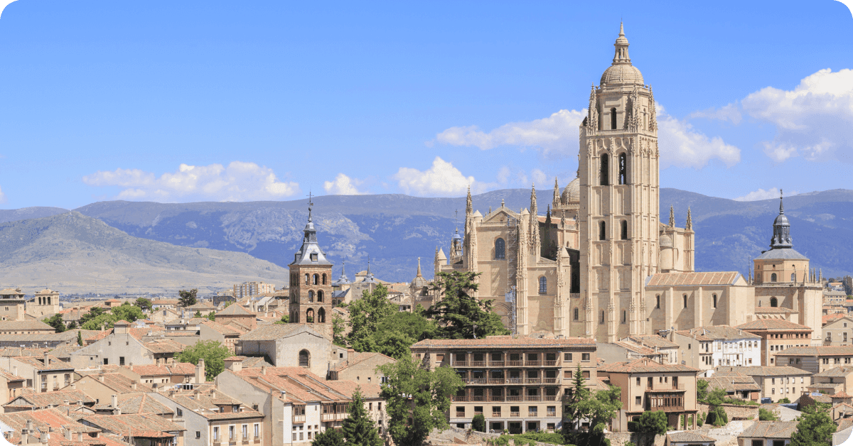 Segovia, Spain — a popular day trip from Madrid. 