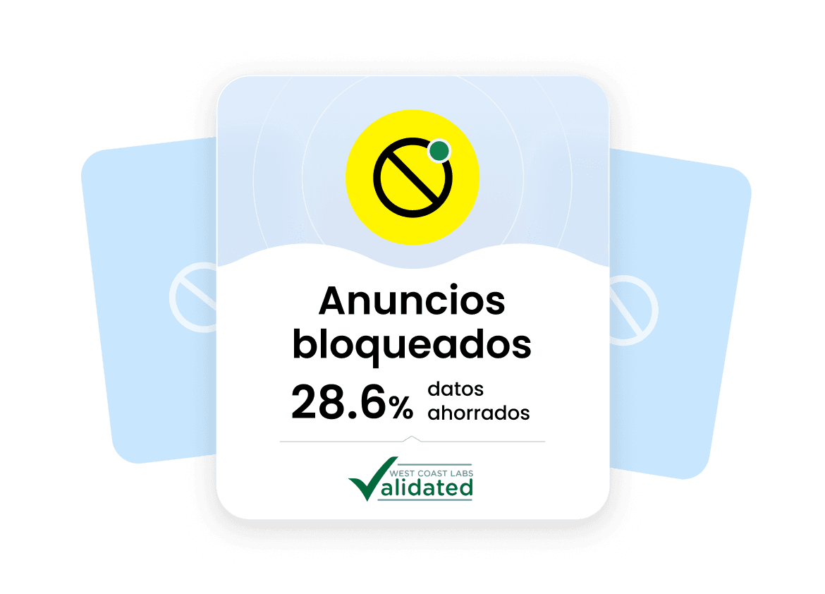 El bloqueador de anuncios de Saily reduce el consumo de datos en aproximadamente un 28,6 %, según la validación de West Coast Labs.
