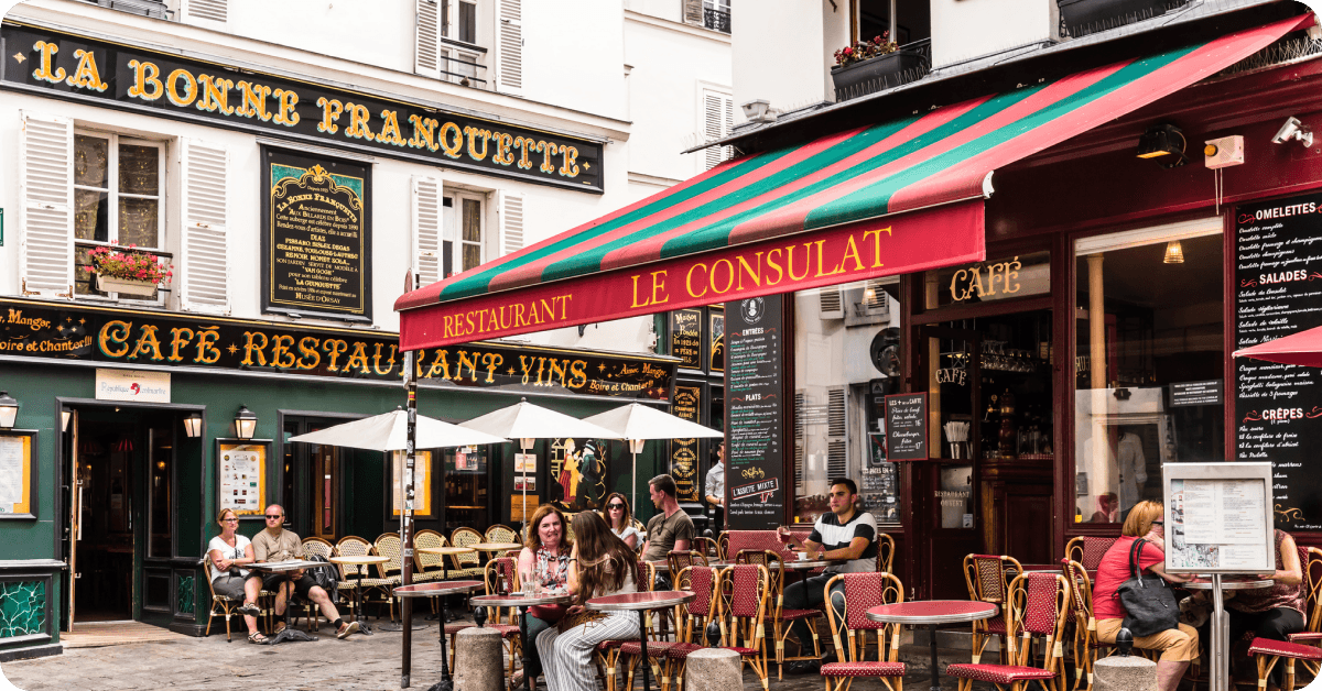 A Parisian bistro