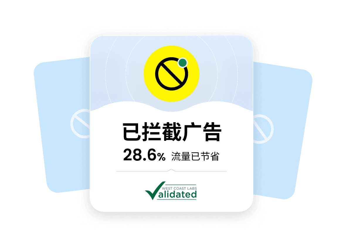 经西岸实验室报告(West Coast Labs)验证,Saily 的广告拦截器平均可减少 28.6% 的数据流量使用量。
