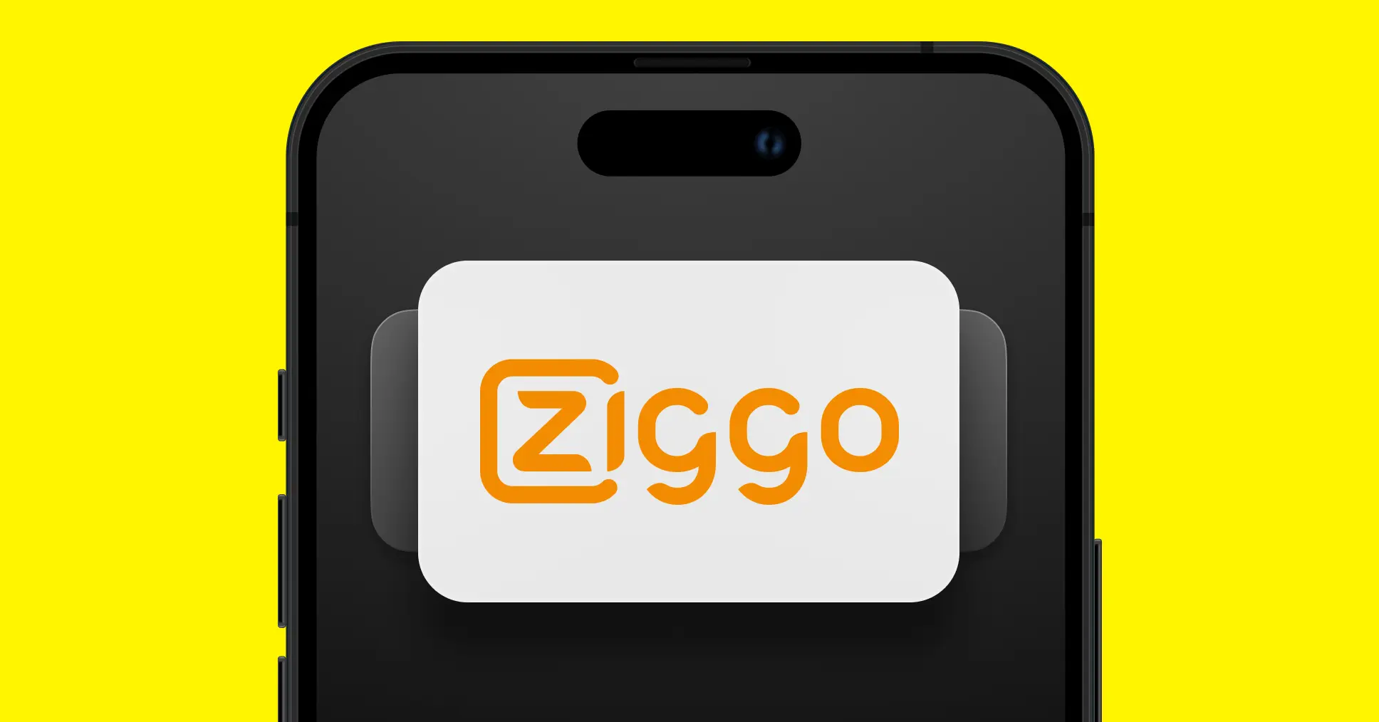 Ziggo-logo weergegeven op telefoonscherm