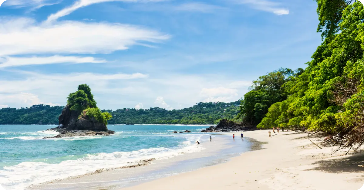 A beach in Costa Rica