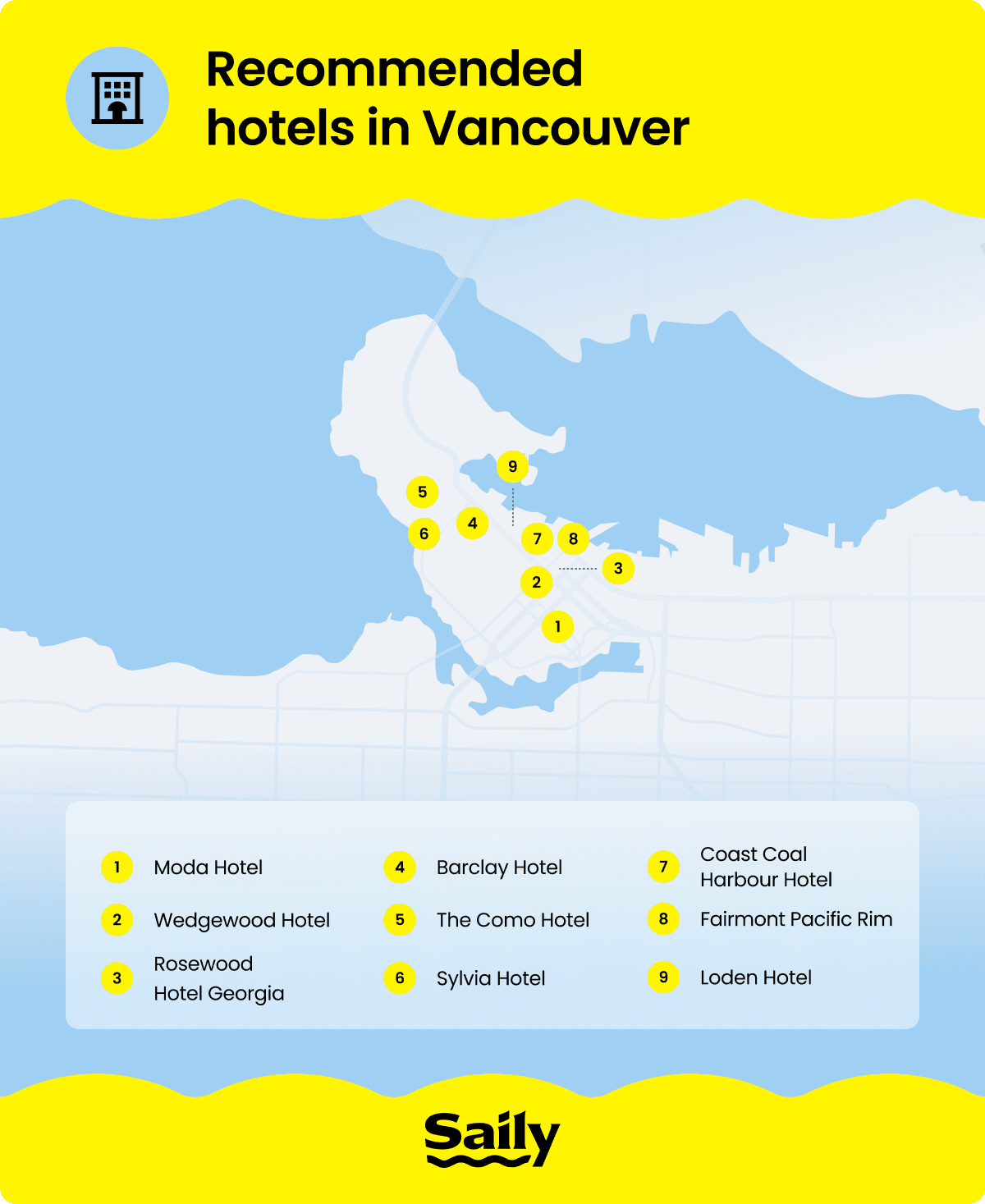 Where to stay in Vancouver - recommended hotels.