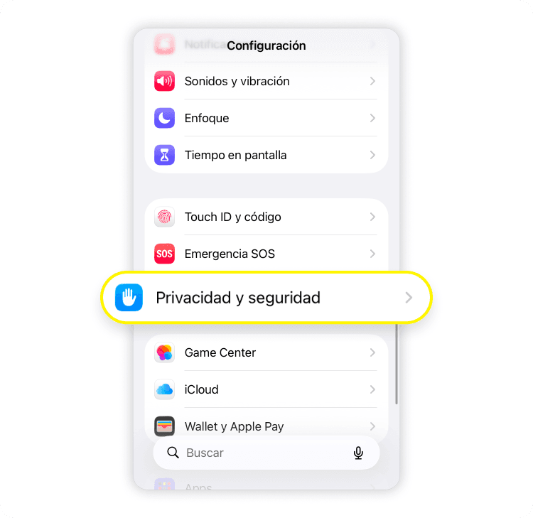 Cómo limitar los servicios de ubicación: Paso 1