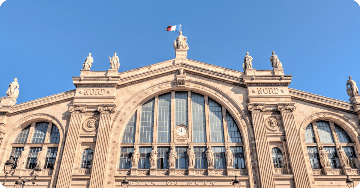 Gard du Nord station in Paris