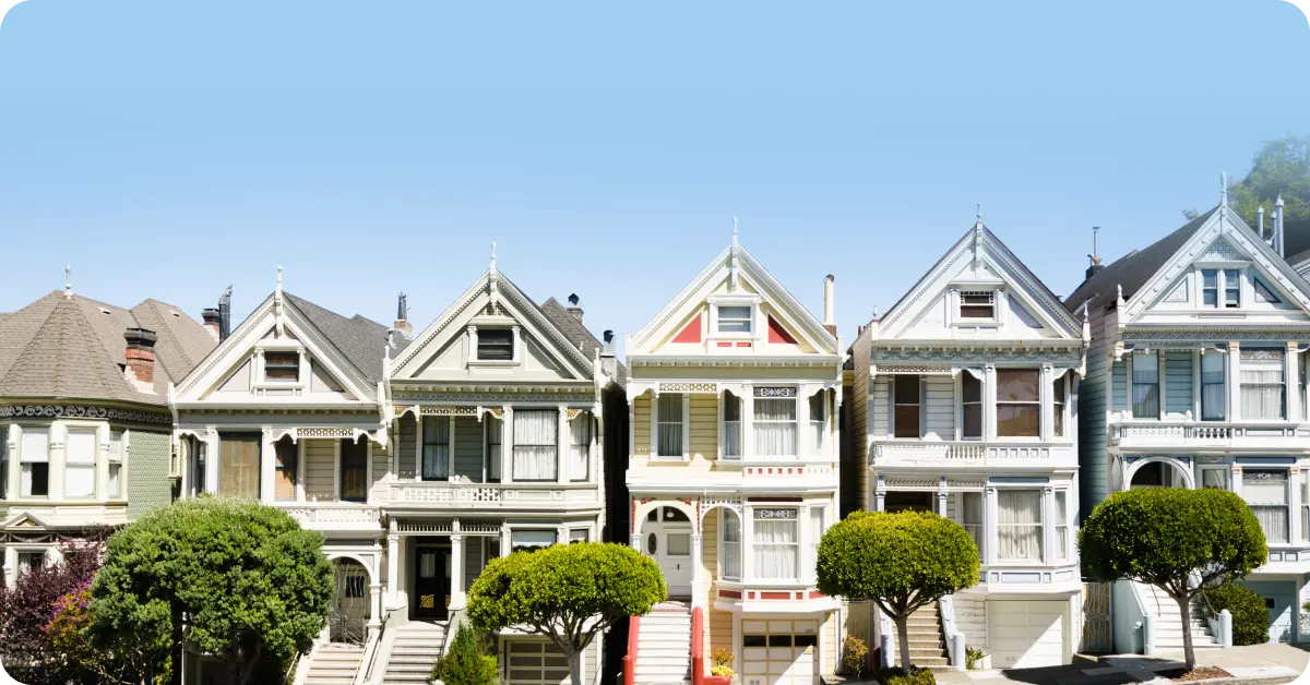 Houses in Hayes Valley, San Francisco