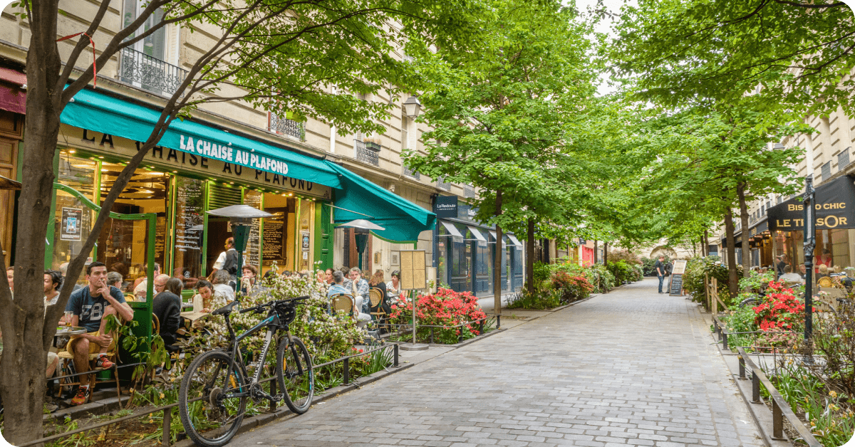 A street in Le Marais quarter