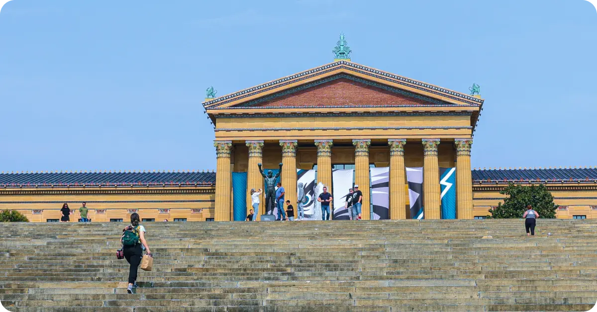 Museum of Art and the Rocky Steps.