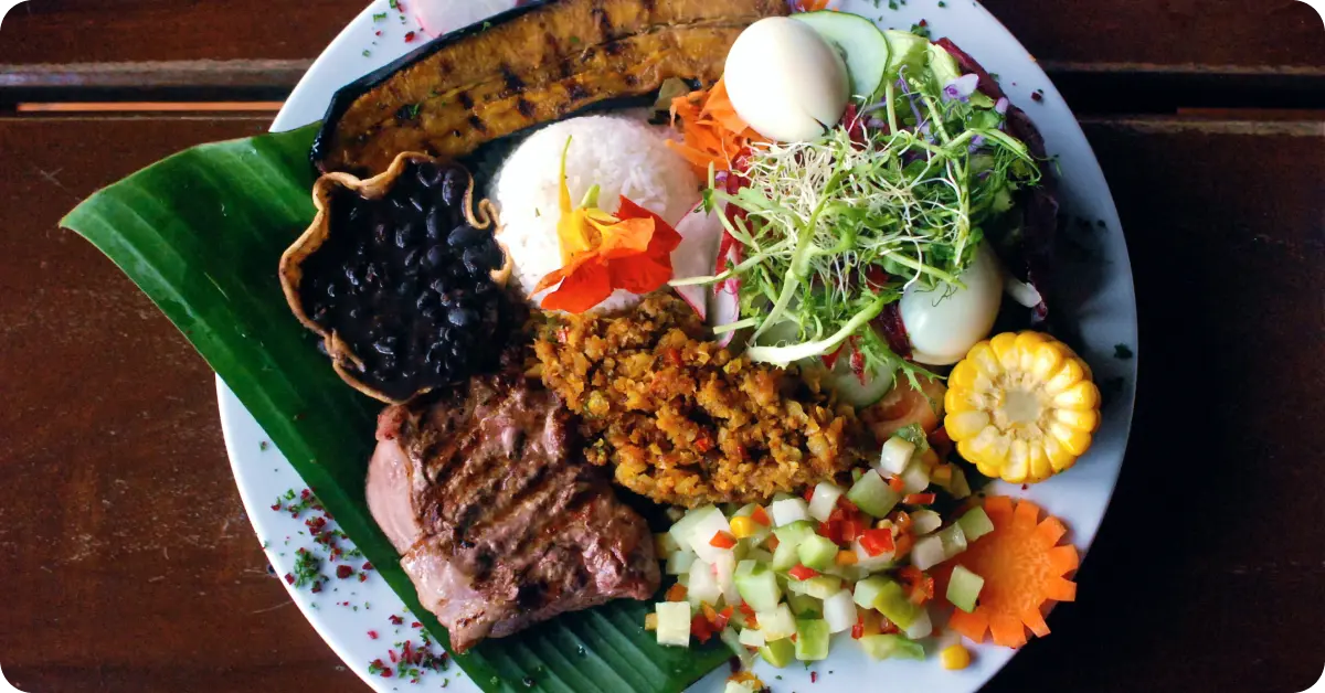 A traditional Costa Rican meal, Costa Rica