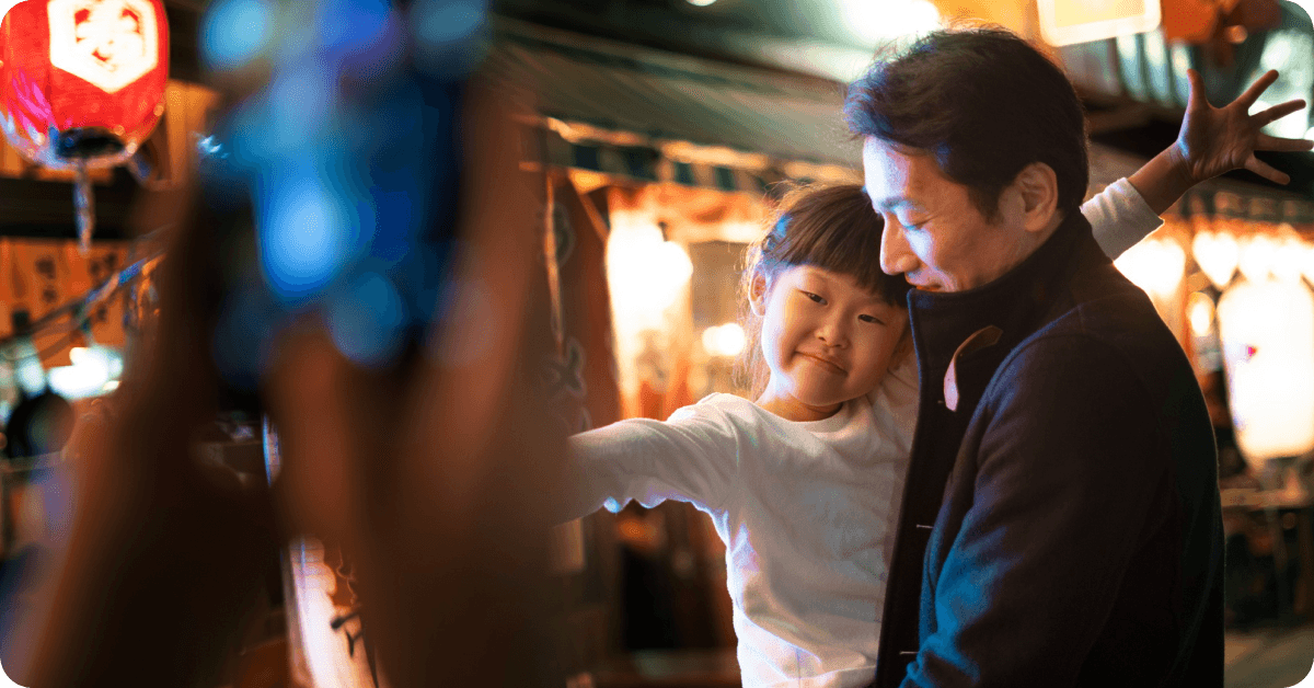 中秋節閔家團圓、賞月