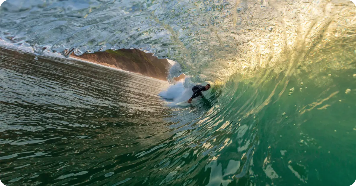 A surfer on Costa Rica’s Caribbean Coast