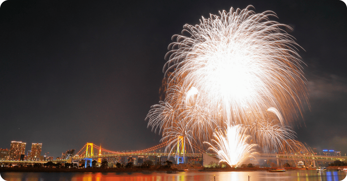 Fireworks on the water