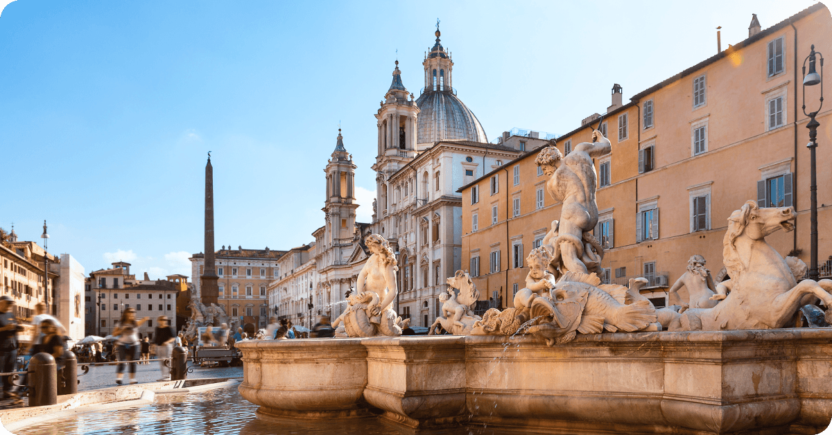 Piazza Navona in Rome.