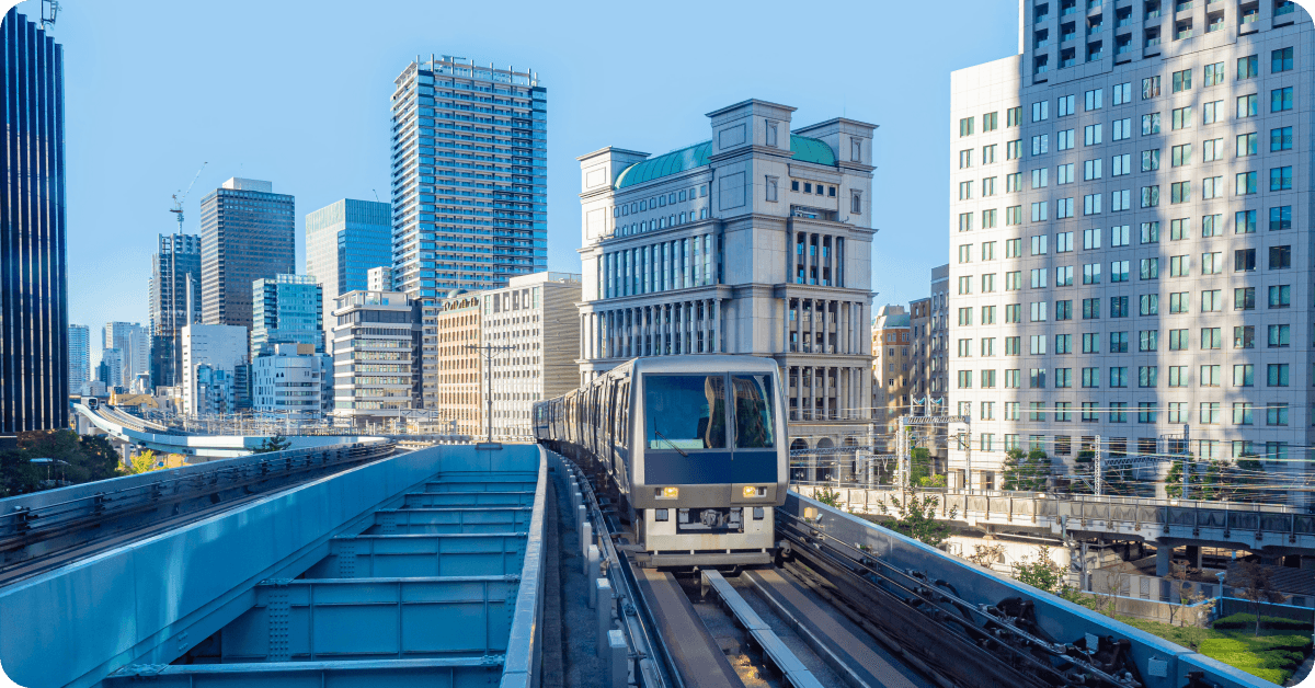 A train in Tokyo