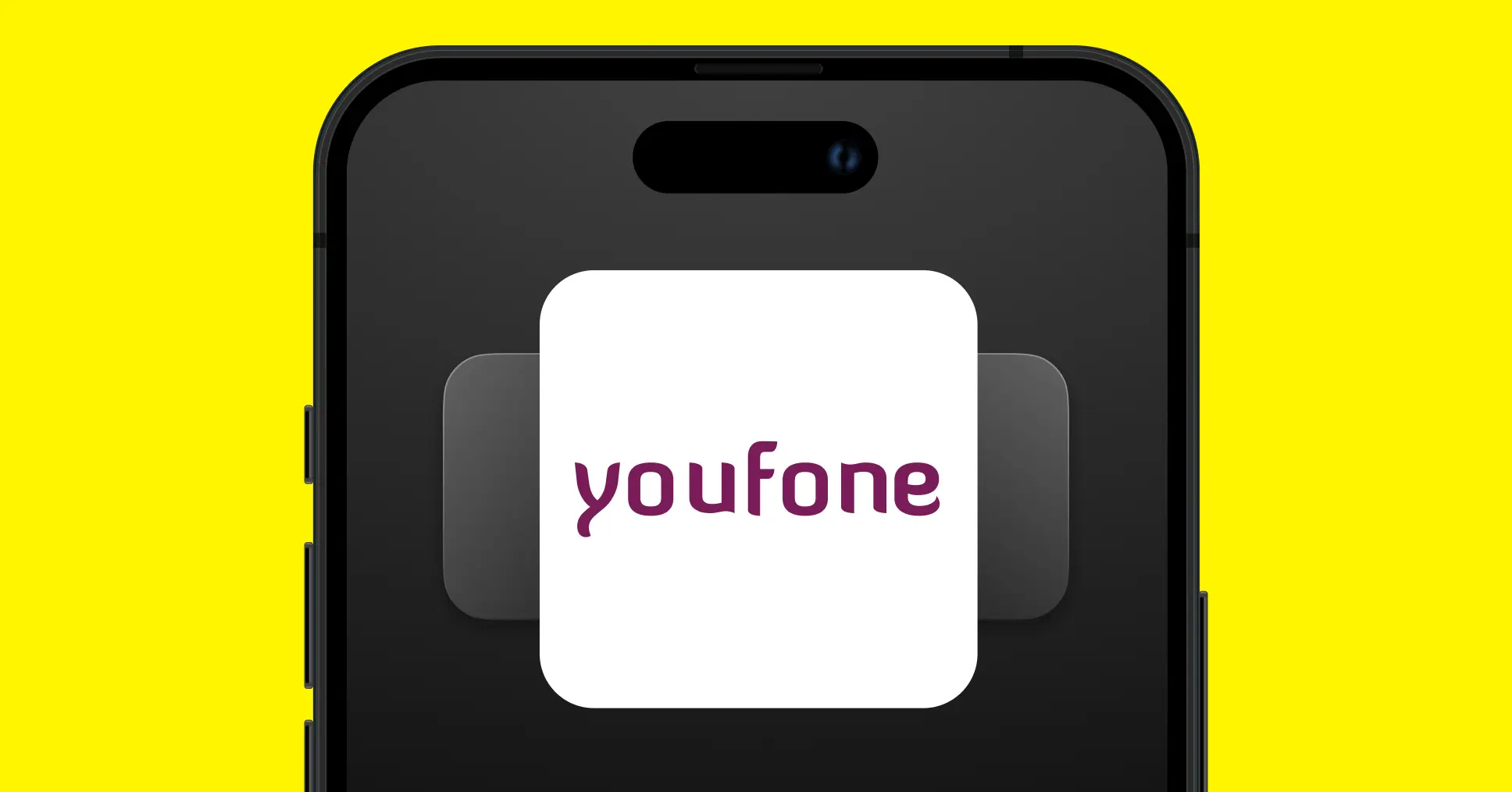 Youfone-logo weergegeven op telefoonscherm