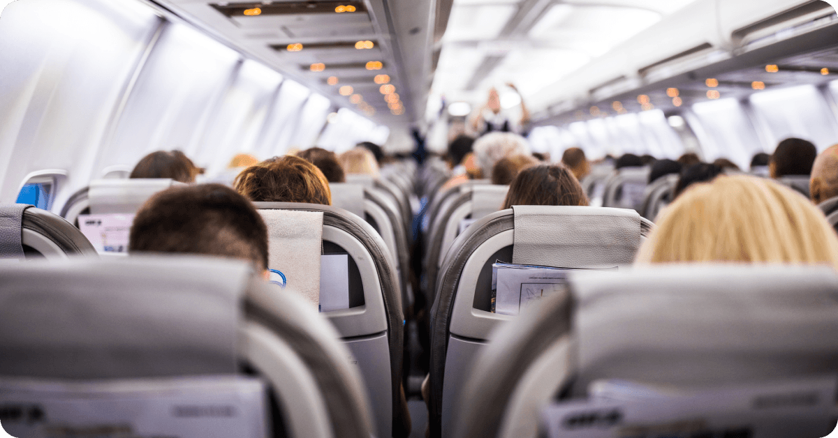 People on a flight.