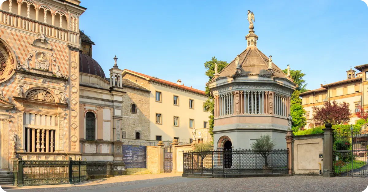 Capella Colleoni and the Baptistery in Bergamo