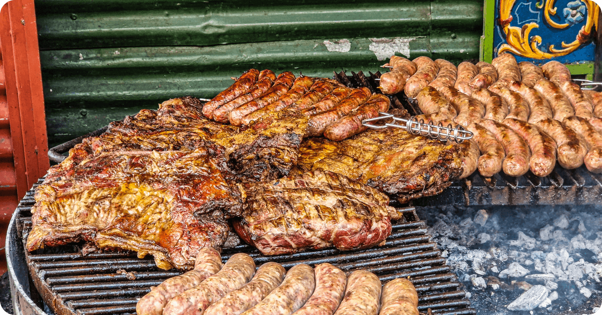 Disfrutar de un asado argentino