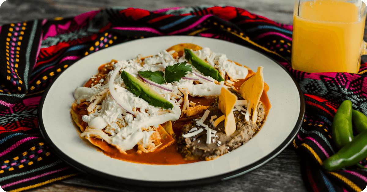 Food in Mexico City: Chilaquiles