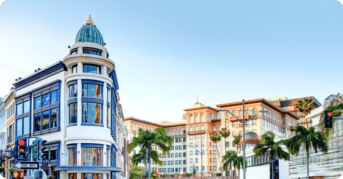 Beverly Hills and Rodeo Drive.