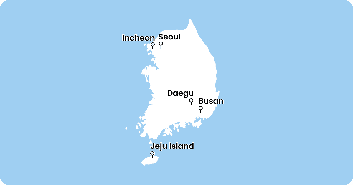 韓國地圖