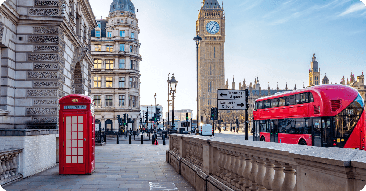 The Elizabeth Tower (commonly known as Big Ben) and the Houses of Parliament in London, the United Kingdom.
