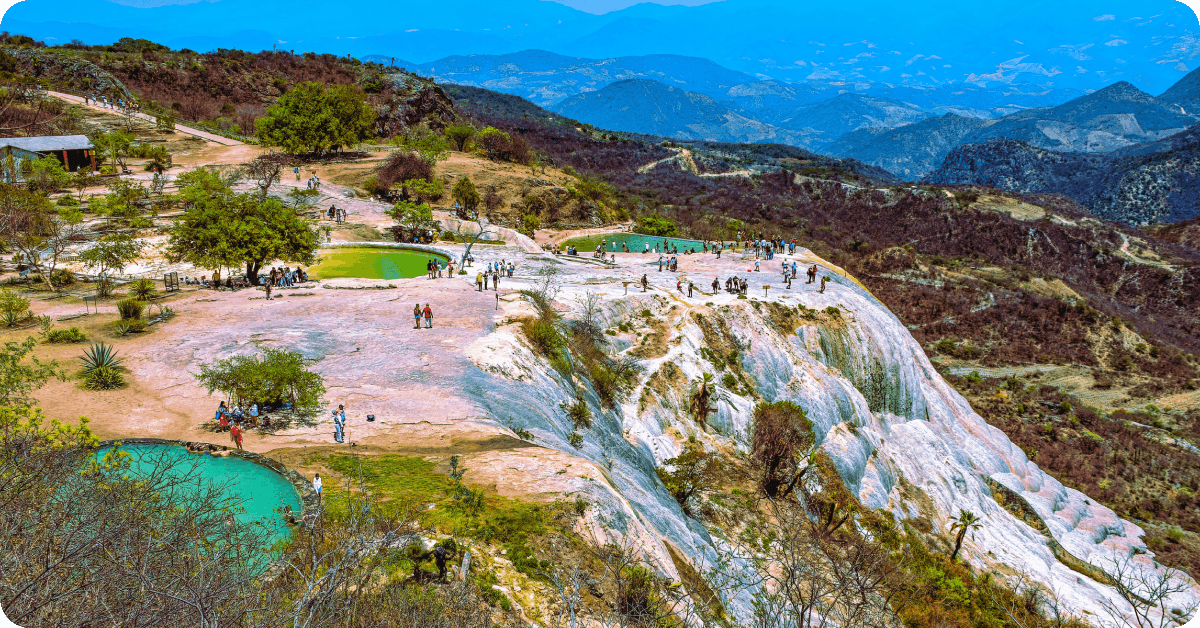La cascada de Hierve el Agua