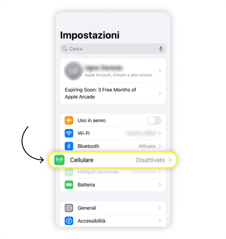 Eliminare una eSIM da iPhone 2
