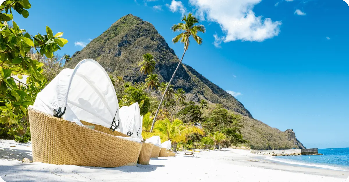 Piton Mountains in St. Lucia