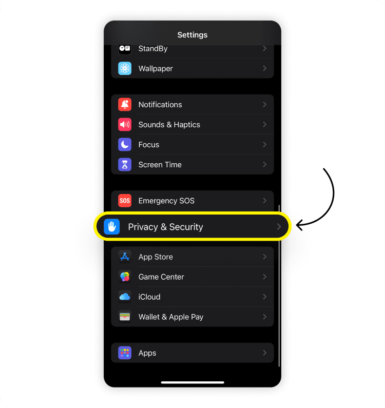 How to limit location services: step 1