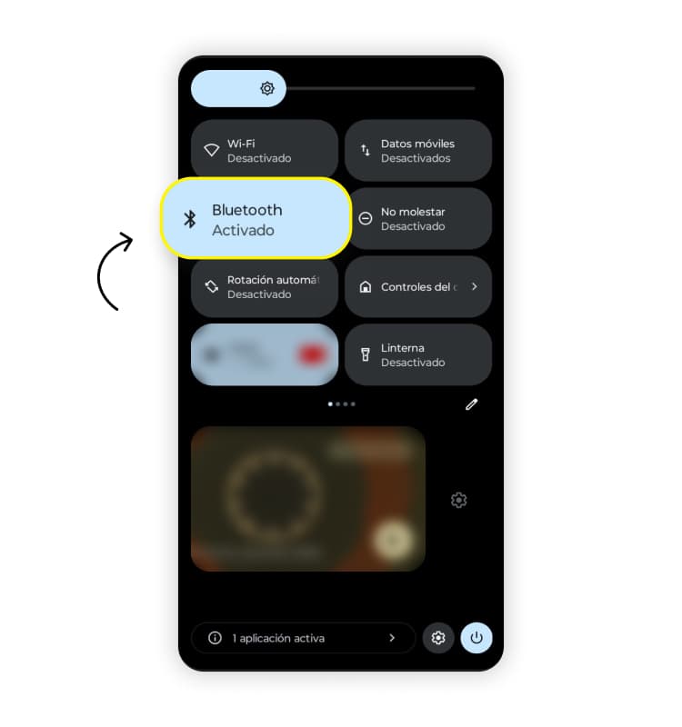 Compartir datos móviles por Bluetooth en Android: Paso 1.2