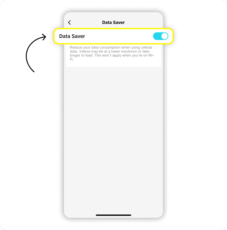 How to reduce TikTok data usage: Step 6