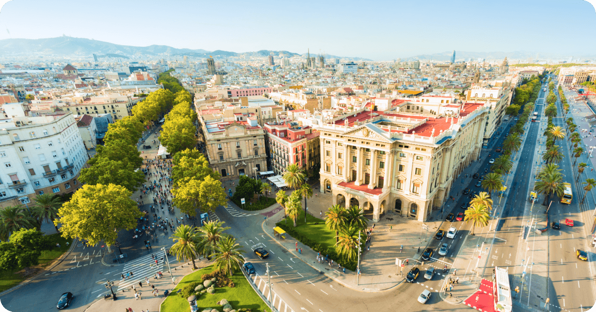 La Rambla in Barcelona.