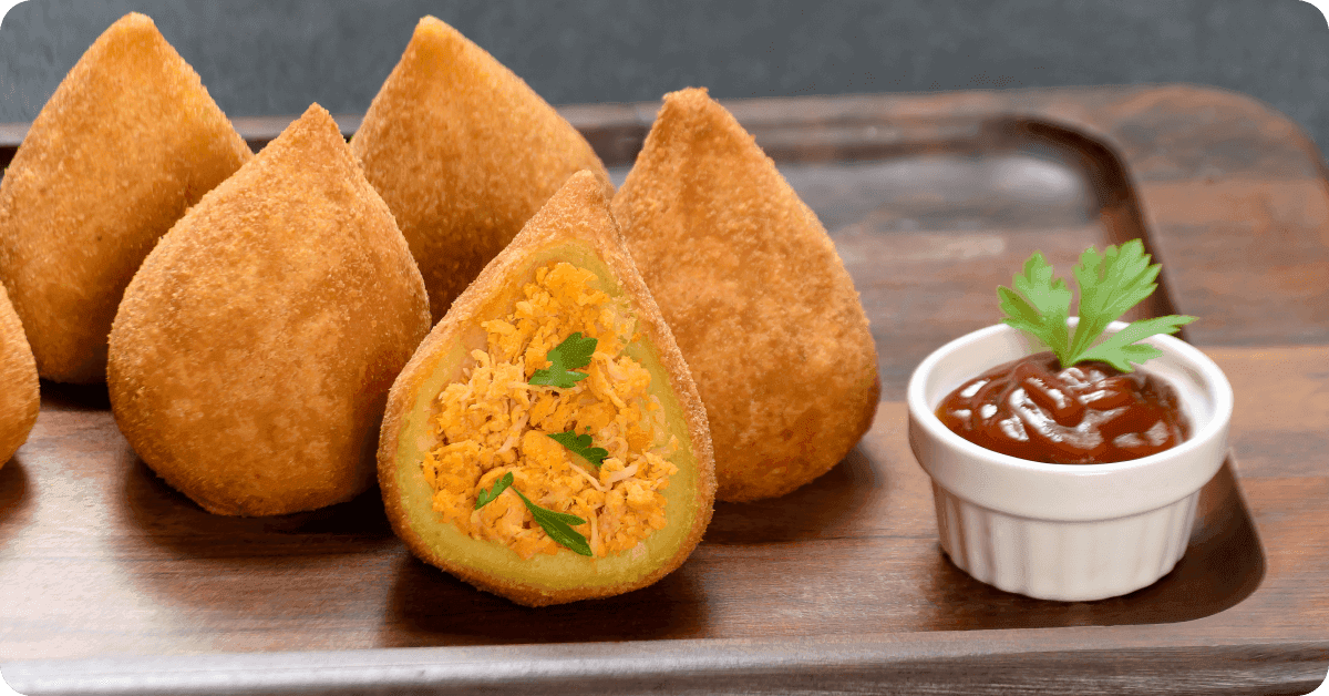 Coxinha (chicken croquettes)