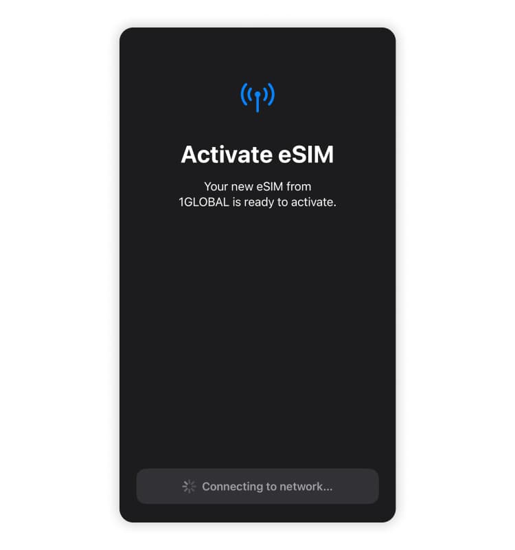 Activate eSIM on Iphone 6
