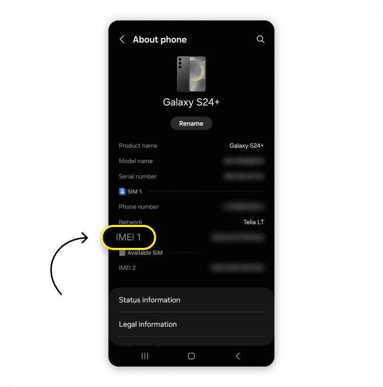 IMEI 번호 찾는 방법: 2단계