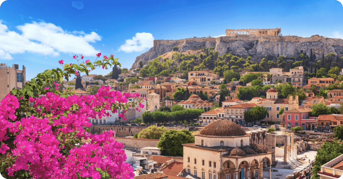 Athens, Greece during spring.