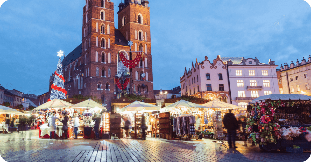 The Krakow Christmas market is a must-visit in 2024.