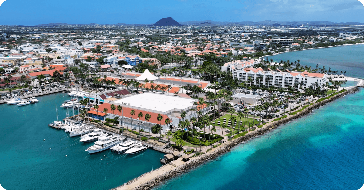 Aruba during its peak season
