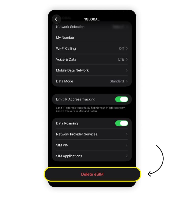How to reset an eSIM on iPhone: Step 4