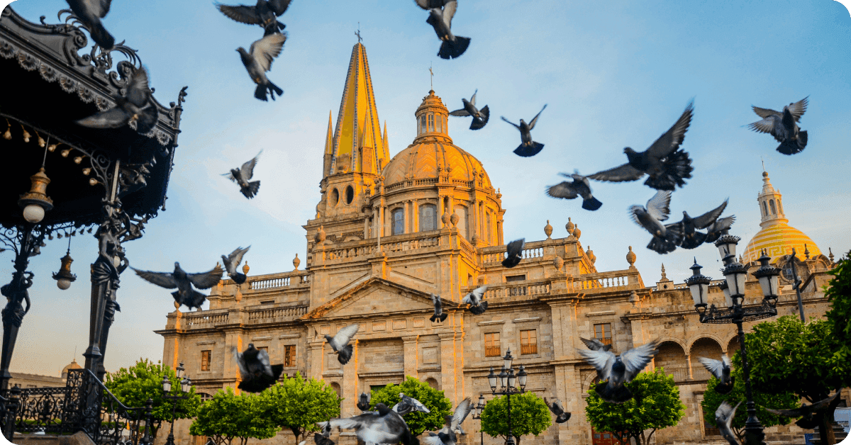 Exterior view of Guadalajara Cathedral