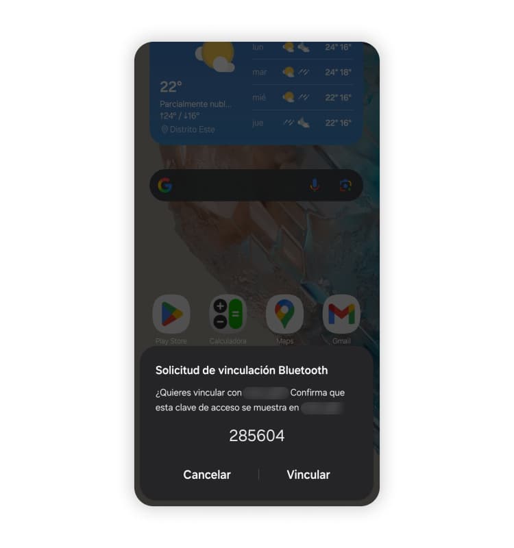 Compartir datos móviles por Bluetooth en Android: Paso 2.2