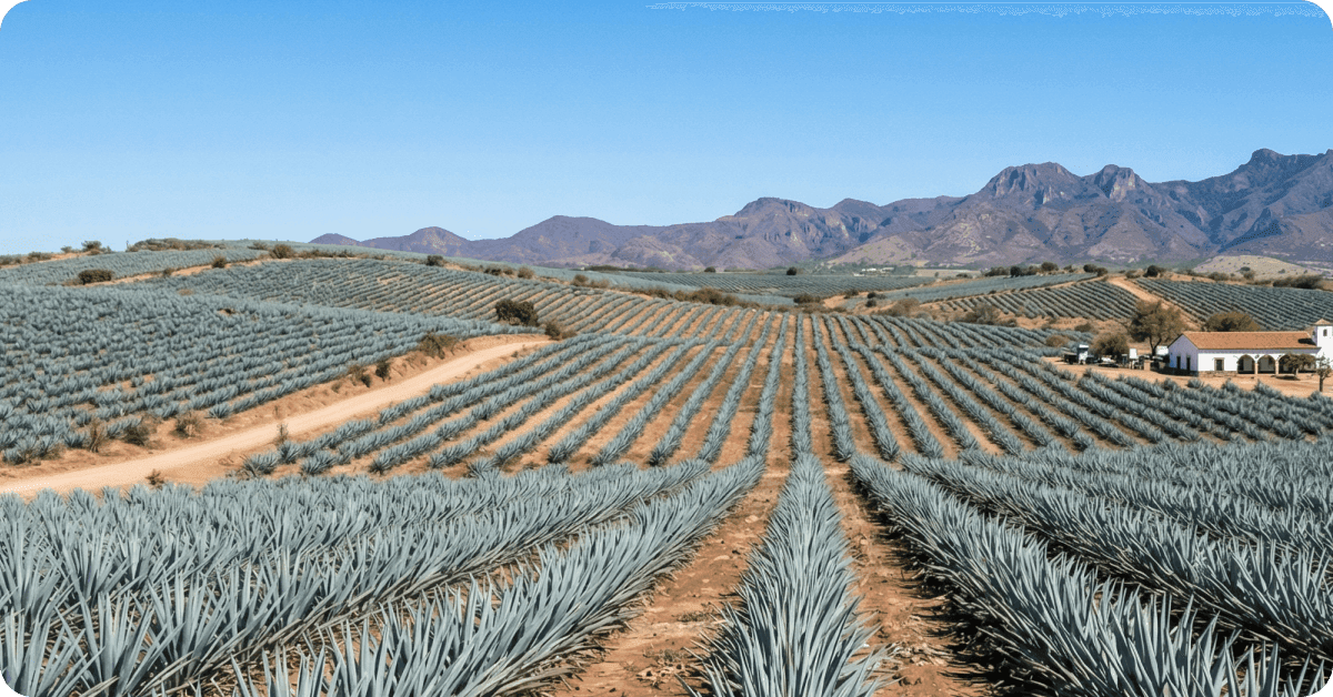 Agave fields in rural Jalisco