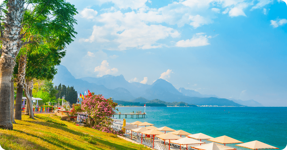 A beach in Turkey.