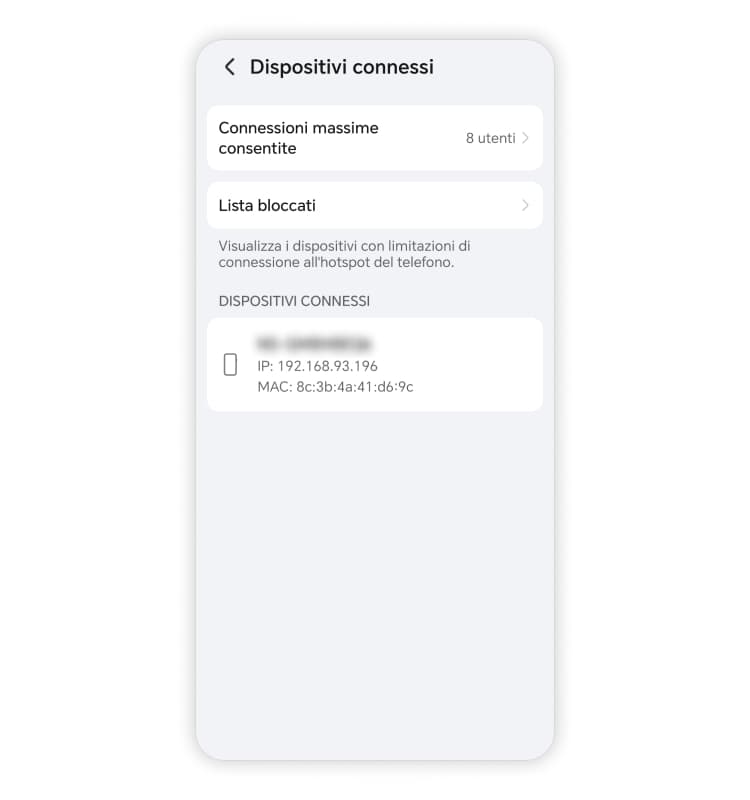 controlla i dispositivi collegati: passaggio 4