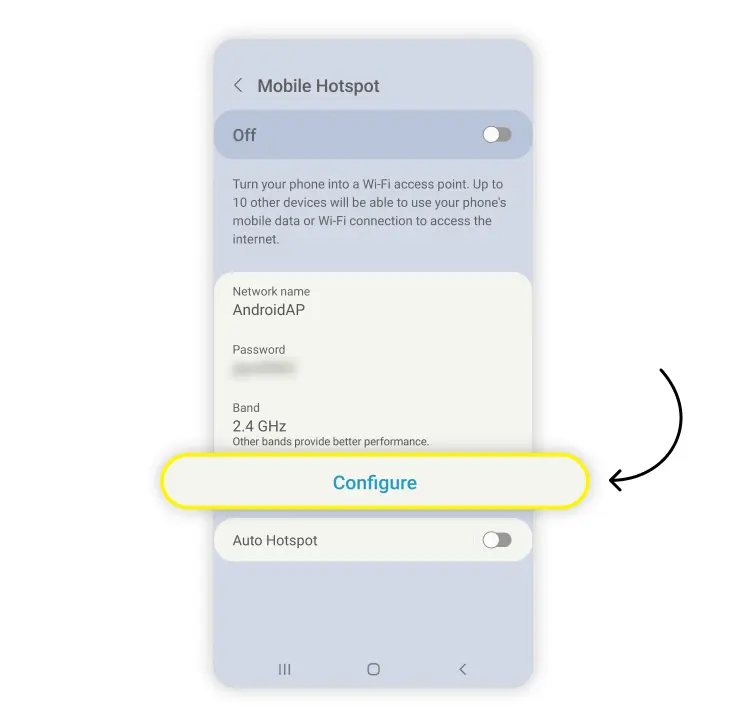 change hotspot password: step 4